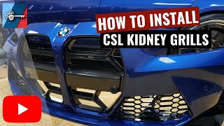 How To Install CSL Kidney Grills  BMW G80 M3 [upl. by Ardni456]