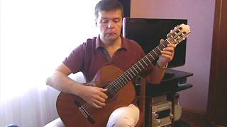 E G Baron Lute Suite Part 3 Menuet Менуэт Guitar V Sharii [upl. by Lorilee]