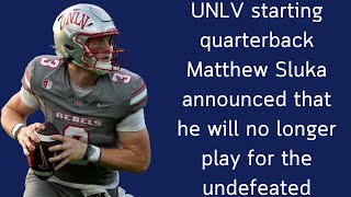 UNLV starting QB will no longer play due to representations that were not upheld  UNLV [upl. by Server]