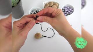 How to Make a Beaded Pacifier Clip [upl. by Valerle]