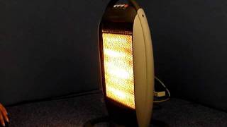 1200W Halogen Heater with 3 Bars and Rotating Feature [upl. by Eidroj476]