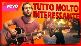 Tutorial Chitarra ➔quotTUTTO MOLTO INTERESSANTEquot  Fabio Rovazzi Accordi Facili ITA [upl. by Flo]