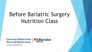 PreSurgery Bariatric Nutrition [upl. by Lupien]