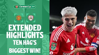 TEN HAGS BIGGEST WIN  Manchester United v Barnsley extended highlights [upl. by Eremehc330]