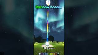 Minecraft Rainbow Beacon🌈  by RJplayzzz611  minecraft minecrafttutorial minecraftbuilding [upl. by Rowney]