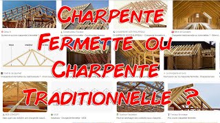 Construction Maison  charpente FERMETTE ou charpente TRADITIONNELLE [upl. by Ash]