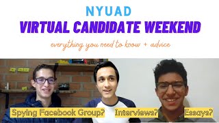 Virtual Candidate Weekend NYUAD everything to know  advice [upl. by Racklin]