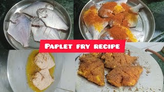 paplet fry recipe how to make fish fry fish fry recipeMarathi paplet fry recipe  Marathi recipes [upl. by Burtis]