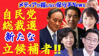 自民党総裁選に新たな立候補者が出現！！コロナで二階幹事長の思惑が崩れる！！横浜市長選の動きが影響する！！民意が反映した総裁選になるか！？ 【メディアが報じない保守系News】 [upl. by Erastus]