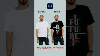 T Shirt Design in UNDER 1 Minute with Photoshop [upl. by Novaelc]