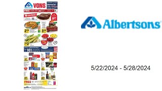 Albertsons Weekly Ad US  05222024  05282024 [upl. by Ahselat]