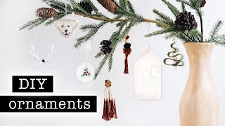 DIY HOLIDAY ORNAMENTS Aesthetic amp Simple Tutorials  XO MaCenna [upl. by Wehtam]