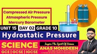 G10  U15  HYDROSTATIC PRESSURE  DAY 02  10TH OF OCT  SCIX SCIENCE CLASS  ANAS MOHIDEEN [upl. by Annaiel]