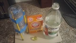 Bottle Rocket Vinegar amp Baking Soda Chemical Reaction Demo [upl. by Tuchman]