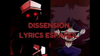 Dissension Lyrics Español FNF vs Hypnos Lullaby [upl. by Aziaf517]