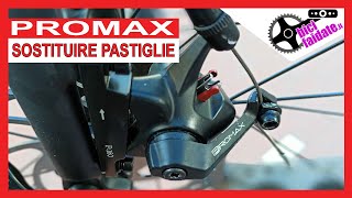 COME MONTARE LE PASTIGLIE SUL FRENO A DISCO MECCANICO PROMAX 330R 300R [upl. by Nosmas291]