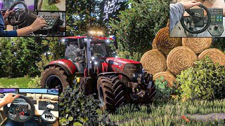 Farming Simulator 22 Thrustmaster T248 Logitech G29 and Logitech G Saitek Steering Wheel Gameplay [upl. by Pliske279]