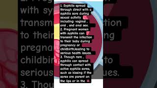 Understanding syphilis transmission is key to protecting your health Here’s what you need to know [upl. by Pooh]