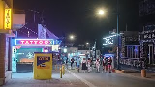 Cyprus  Ayia Napa  Evening walk down the strip in October [upl. by Kolva467]