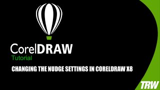 Changing the Nudge Settings in CorelDraw X8 [upl. by Gnap928]