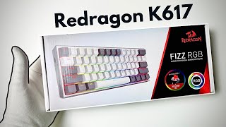 Redragon K617 Fizz Mechanical Keyboard Unboxing  Gameplay [upl. by Derril]