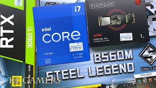 intel Core i7 11700F ASRock B560M STEEL LEGEND ZOTAC GAMING RTX3060Ti MONTECH RGB GAMING PC Build [upl. by Neelyk169]