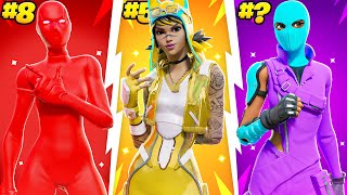 50 TRYHARD Fortnite Skins CHAPTER 5 [upl. by Dloniger]