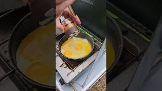 Camp Stove Eggs for Breakfast [upl. by Ramed]