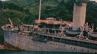 Japanese troopship Teiritsu Maru beached in Maizuru [upl. by Vitus]