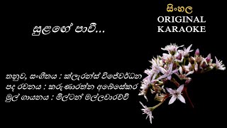 Sulange Paavee සුළඟේ පාවී KARAOKEMilton MallawarachchiKarunarathna AbesekaraClarence Wijewardana [upl. by Renckens16]