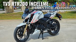 TVS RTR 200 İncelemesi FiyatPerformans Canavarı mı [upl. by Furiya]