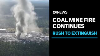 Grosvenor Coal Mine fire prompts fears of another explosion  ABC News [upl. by Lovel]