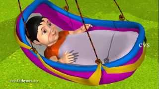 3D Animation RockABye Baby English Nursery rhymes for children with lyrics [upl. by Lechner83]