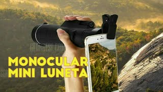 Lente para Celular 35X50 de Zoom GearBest [upl. by Haiel]