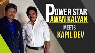 Power Star Pawan Kalyan meets Indian Cricket Legend Kapil Dev  Exclusive and Rare encounters [upl. by Rettuc]