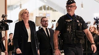 Marine Le Pen wegen VeruntreuungsVorwürfen in Frankreich vor Gericht [upl. by Bonnell]