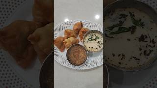 Samosa chatni for Breakfast 😋😋breakfast samosa [upl. by Duwalt]