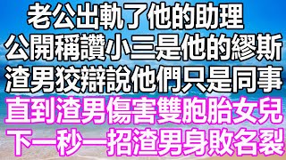 老公出軌了他的助理，公開稱讚小三是他的繆斯，渣男狡辯說他們只是同事，直到渣男傷害雙胞胎女兒，下一秒一招渣男身敗名裂 溫情人生情感故事情感愛情婚姻幸福人生遊戲故事pokemon 原神 [upl. by Ahseket307]