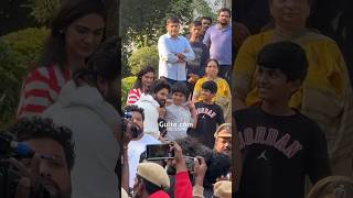 AlluArjuns Homecoming 🥹❤️  An emotional moment AlluAyaan AlluArha  Gulte [upl. by Eeimaj]