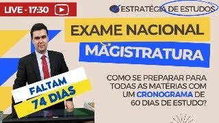 ESTRATÉGIA DE ESTUDOS para o ENAM  Exame Nacional da Magistratura [upl. by Arrait137]