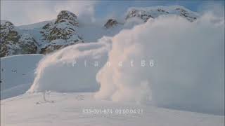 Avalanche stock footage short sample reel by PlanetB6 [upl. by Meehar]