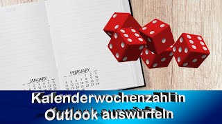 Office Tipp Outlook Kalender mit KW anzeige  Kalenderwochen anzeigen [upl. by Henrique]