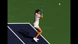 2018 Indian Wells Third Round  Amanda Anisimova vs Petra Kvitova  WTA Highlights [upl. by Siusan266]