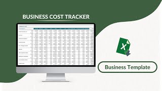 Business Cost Tracker Excel Template [upl. by Marie160]