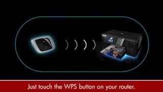 HP PHOTOSMART WPS Wireless Setup [upl. by Cris557]