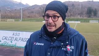 Alpago Cappella Maggiore Fregona 02 un emozionato Andrea Gallonetto analizza il match di Puos [upl. by Reifinnej]