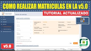 Siagie v50  pasos como realizar Matrículas 2024 en la v50  Tutorial Actualizado [upl. by Htebazileyram]