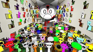 BIG INCREDIBOX SPRUNKI FAMILY FROM FULL HOTEL OF ANGRY MUNCI AND MORE NEXTBOTS OBUNGA in Gmod Pr4 [upl. by Anatole332]