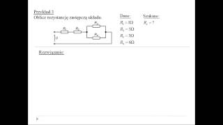 Obliczenie rezystancji zastępczej [upl. by Ahscrop274]