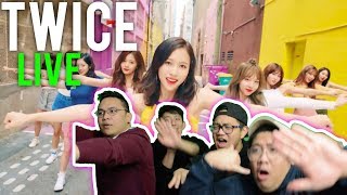 TWICE quotLIKEYquot LIVE STAGES Reaction [upl. by Blayze]